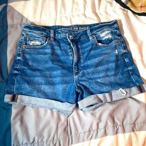 Size 10. American Eagle blue jean shorts